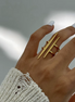 Bague Zeina portée – look minimaliste chic – Oseraa