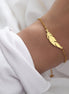 ASTANA | Bracelet  en acier inoxydable doré – Symbole léger et minimaliste | oseraa.com
