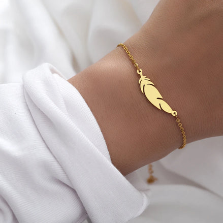 ASTANA | Bracelet  en acier inoxydable doré – Symbole léger et minimaliste | oseraa.com