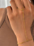 Bracelet Bangkok chaîne main en acier inoxydable doré - o-dace.com