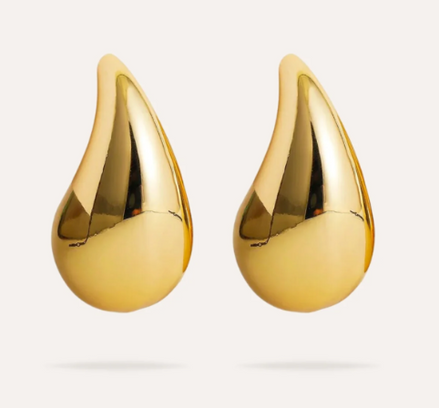 KAYES | Boucle d'oreille en acier inoxydable– Doré ou Argent, Trois Tailles au Choix |Oseraa.com